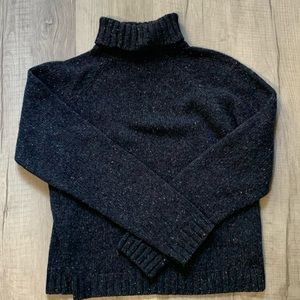 HANNAH small vintage navy blue speckled sweater